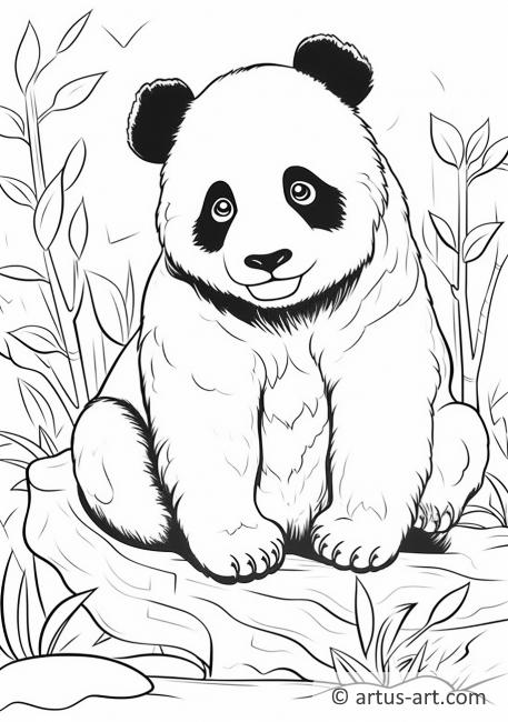 Großer Panda Malvorlage